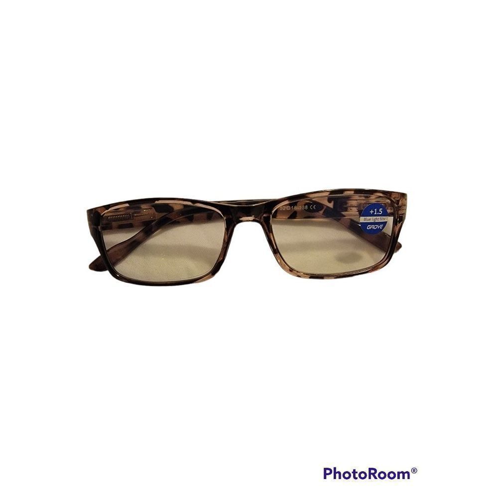 New Leopard Blue Light Filter Reading Glasses 1.5